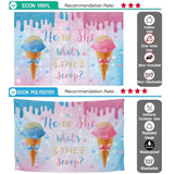 Allenjoy Ice Cream Sumer He or She Backdrop for Gender Reveal Party Banner Photocall - Allenjoystudio