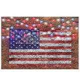 Allenjoy American Flag Patriotic Brick Wall July of 4th Backdrop