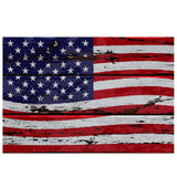 Allenjoy USA Flag Independence Day Retro Wood Backdrop
