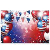 Allenjoy American Flag Ballon Independence Day Party Backdrop