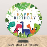 Allenjoy Jungle Dinosaur Round Backdrop for Birthday Party - Allenjoystudio