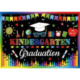 Allenjoy Kindergarden Black Graduation Backdrop for Kids