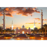 Allenjoy Locations Backdrop Arabia Mosque Sunset Photographic Background
