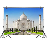 Allenjoy Locations Backdrop Tai Mahal in India Photographic Background for Tour