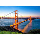 Allenjoy Locations Photo Backdrop Golden Gate Bridge in San Francisco  Photo Printed