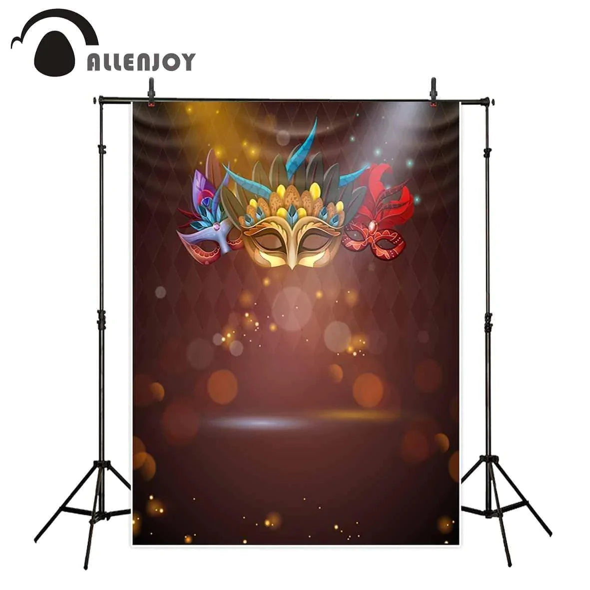 Allenjoy Masquerade Party Shiny Bokeh Dots Colorful  for Photographic Backdrops - Allenjoystudio