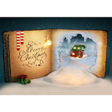 Allenjoy Merry Christmas Night Starry Sky Winterland House Socks Book Backdrop