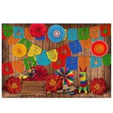 Allenjoy Mexican Fiesta Theme Photography Backdrop for Birthday Cinco de mayo Decor
