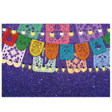 Allenjoy Mexico Fiestas Glitter Purple Carnival Decor Backdrop Photobooth Photo Shoot