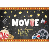 Allenjoy Movie Night Popcorn Videotape for Hollywood Movie Star Birthday Party Decors YM3L-A0423