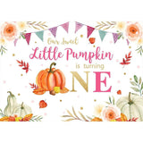 Allenjoy One Sweet Little Pumpkin Autumn Backdrop for 1st Birthday - Allenjoystudio