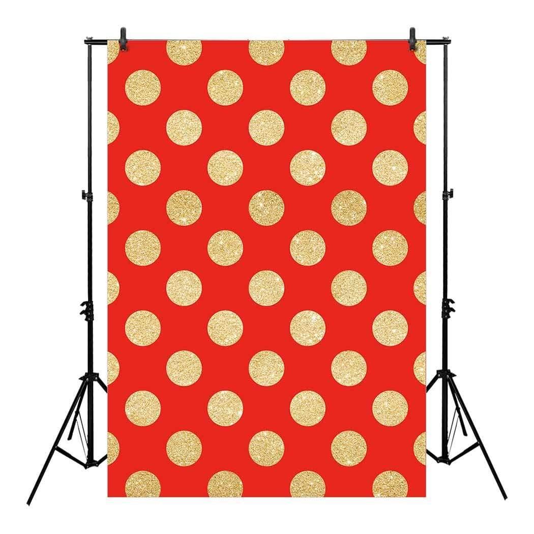 Allenjoy Orange Backdrop Golden Dots Sequin Patterns for Seamless Background - Allenjoystudio