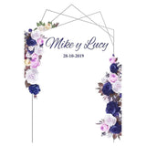 Allenjoy Personalized Floral Frame Backdrop for Wedding Bridal Shower Anniversary - Allenjoystudio