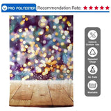 Allenjoy Colorful Bokeh Glitter Halo Wood Floor Backdrop - Allenjoystudio