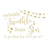 Allenjoy Twinkle Twinkle Little Star Golden Backdrops