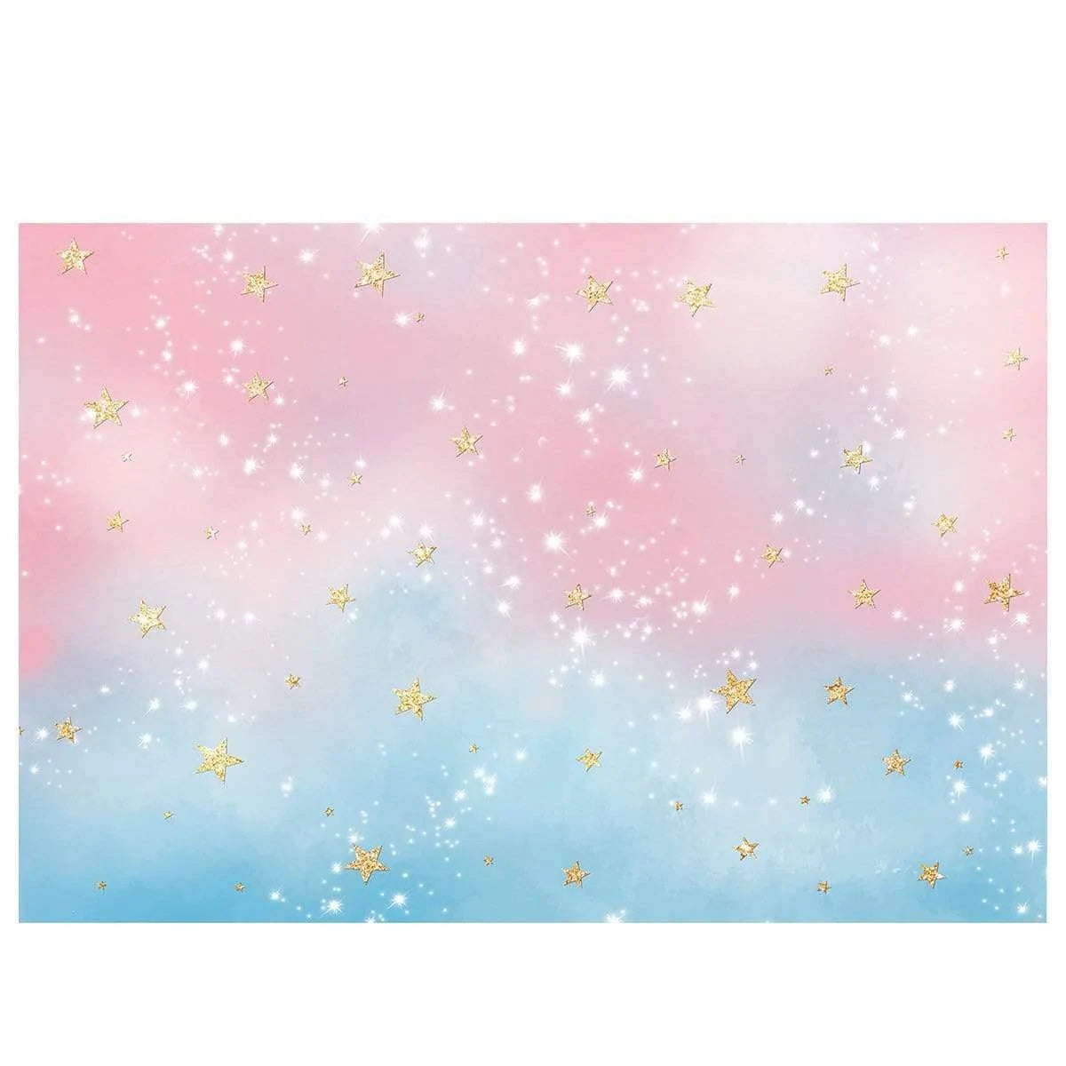 Allenjoy Gender Reveal Pink or Blue Twinkle Little Star Backdrop - Allenjoystudio