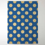 Allenjoy Photographic Background of Blue Golden Dots Patterns Backdrop - Allenjoystudio