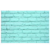 Allenjoy Sky Blue Brick Walls Backdrop