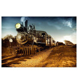 Allenjoy Photographic Background west cowboy train Backdrop
