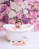 Allenjoy 3D Pink White Flower Wall Backdrop - Allenjoystudio