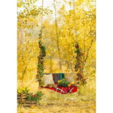 Allenjoy Autumn Gold Swing Bokeh Countryside Backdrop - Allenjoystudio