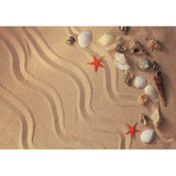 Allenjoy Summer Sandy Beach Shells Wave Backdrop - Allenjoystudio