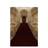 Allenjoy Photography Backdrop Palace Red Carpet Stairs for Photo Studio Photocall Props