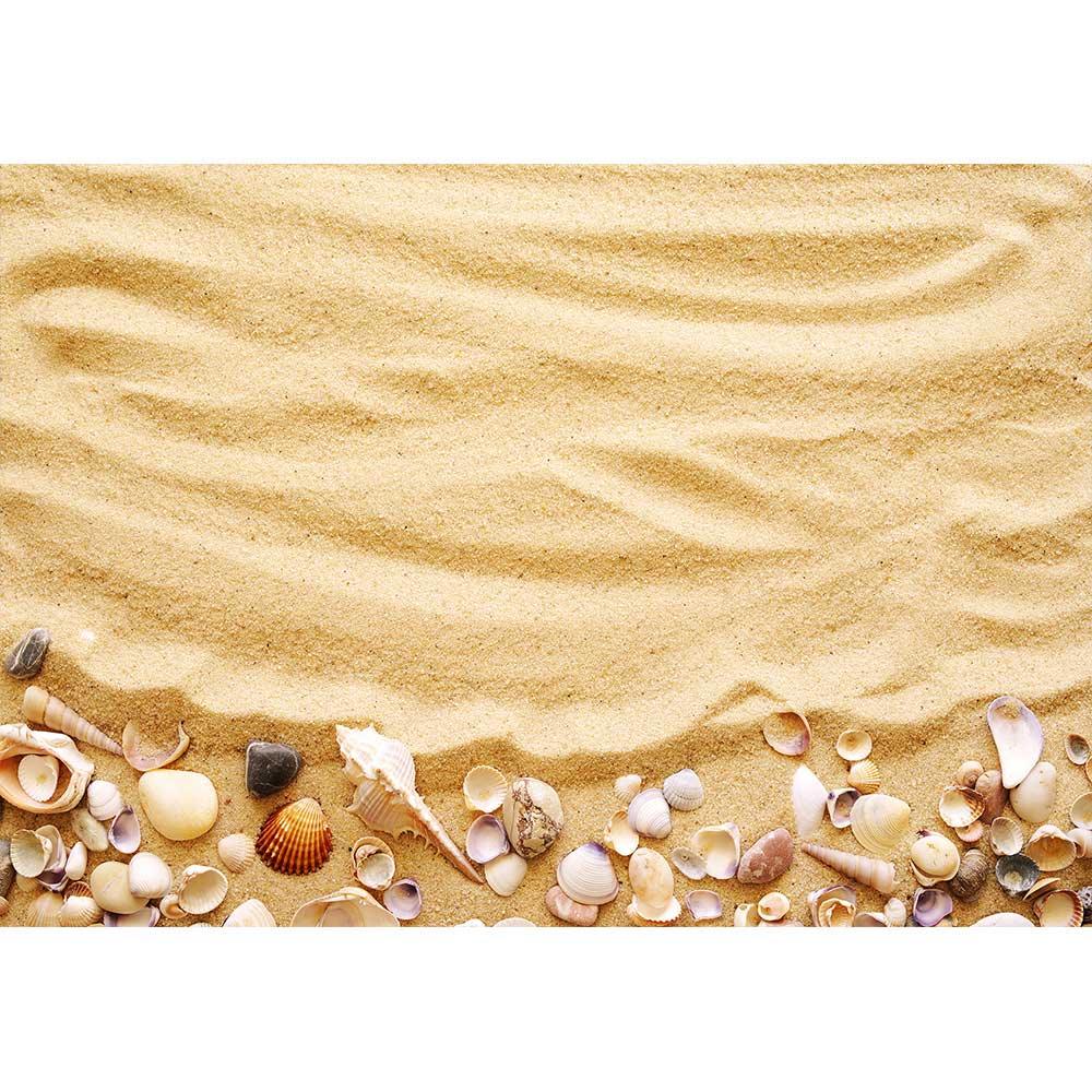 Allenjoy Summer Seashells for Vacation Sandy Beach Backdrop - Allenjoystudio