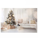 Allenjoy Christmas Tree Sofa Gifts White Background Indoor for Famaliy