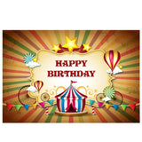 Allenjoy Photography Circus Backdrops Balloons Stars Birthday Background Photocall