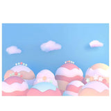 Allenjoy Photography for Birthday Backdrops Baby Blue Sky Clouds Candy Cute Photocall