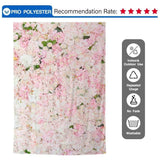 Allenjoy Pink Backdrop Romantic Flower Wall Background for Girls Baby Shower - Allenjoystudio