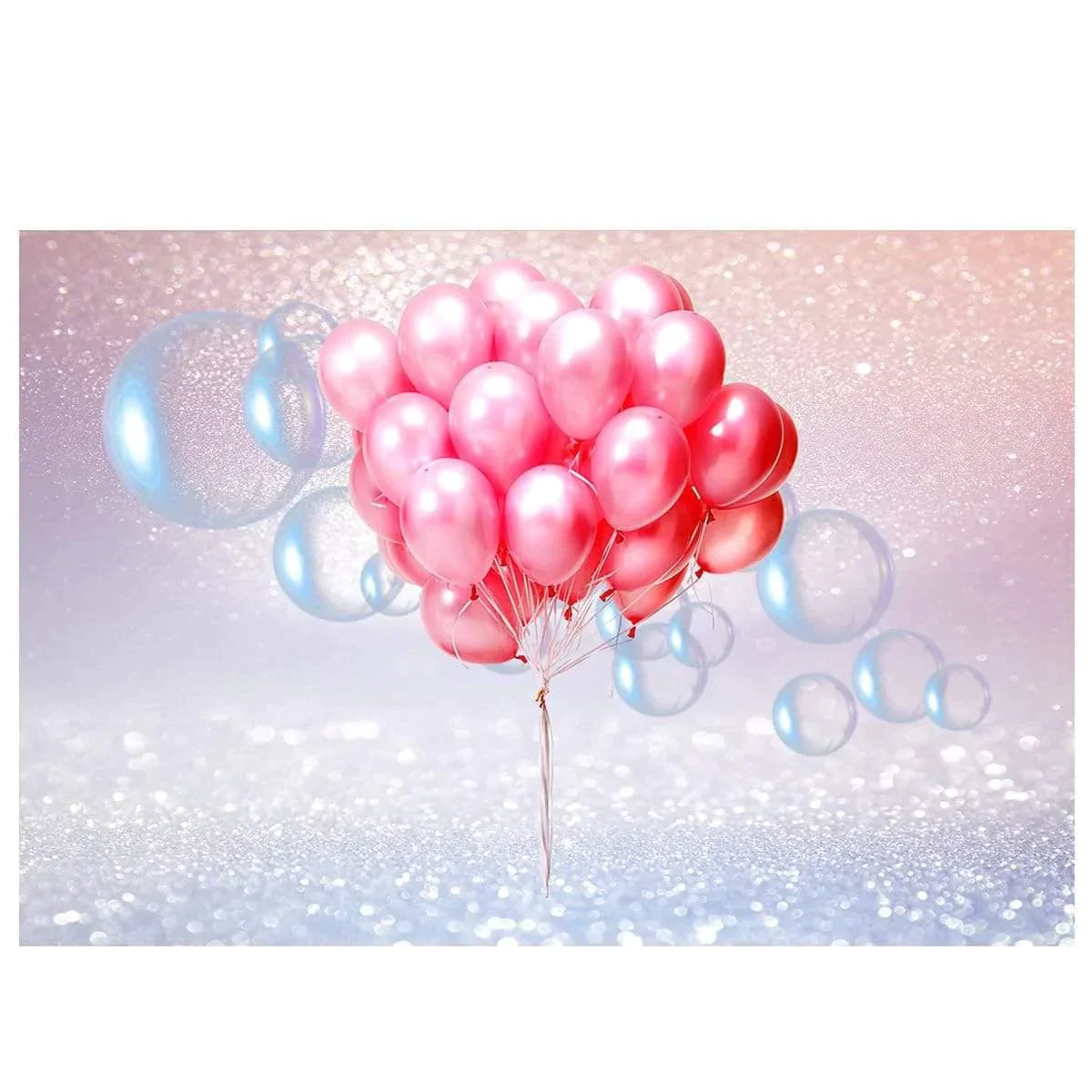 Allenjoy Pink Balloon for Valentine's day Bokeh Shiny Backdrop - Allenjoystudio