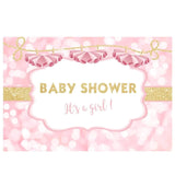 Allenjoy Pink Bokeh Backdrop for Girl Baby Shower