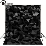 Allenjoy Professional  Background 3D Diamond Black Backdrop for Portrait Party