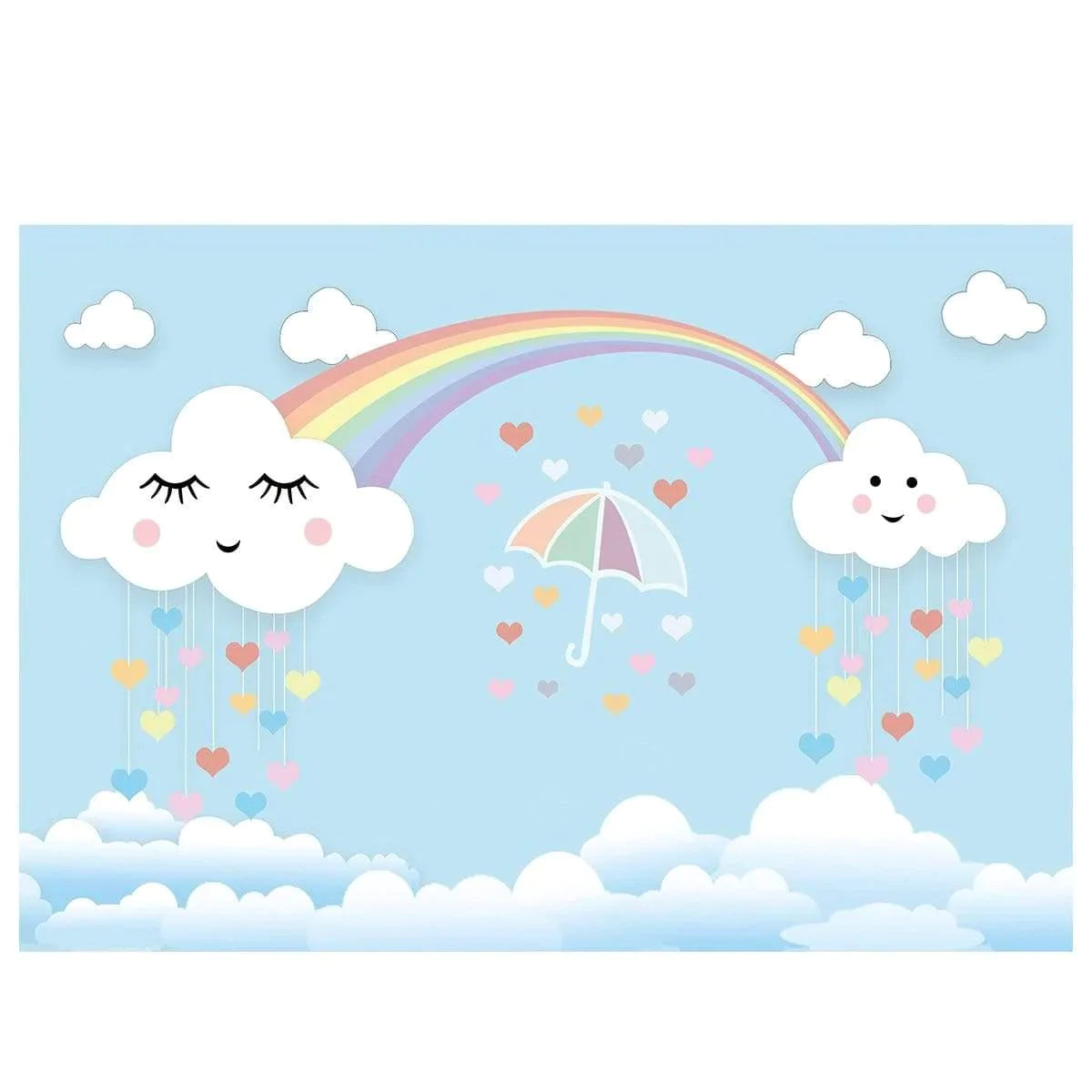 Allenjoy Rainbow Colorful Umbrella for Children Baby - Allenjoystudio