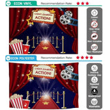Allenjoy Red Carpet Backdropfor Movie Theme Curtain Background Party Photocall Photobooth - Allenjoystudio