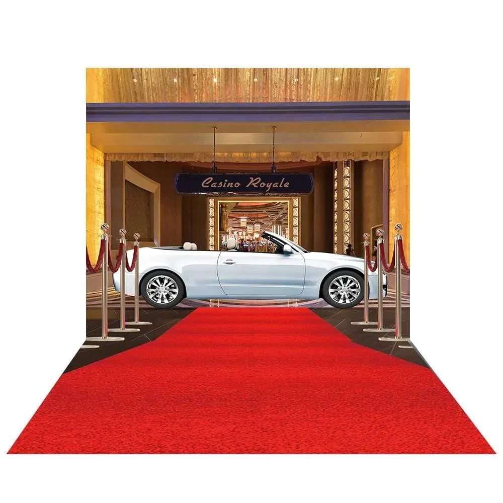 Allenjoy Red Carpet Background for Photo Studio Luxury Car Star Party Photocall Photo Prop - Allenjoystudio