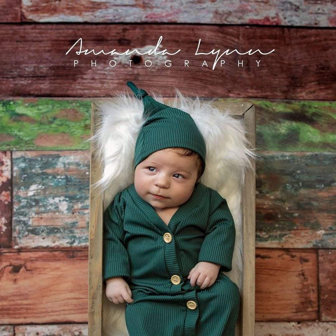 Allenjoy Retro Colorful Wood  Backdrop for Newborn Photography - Allenjoystudio