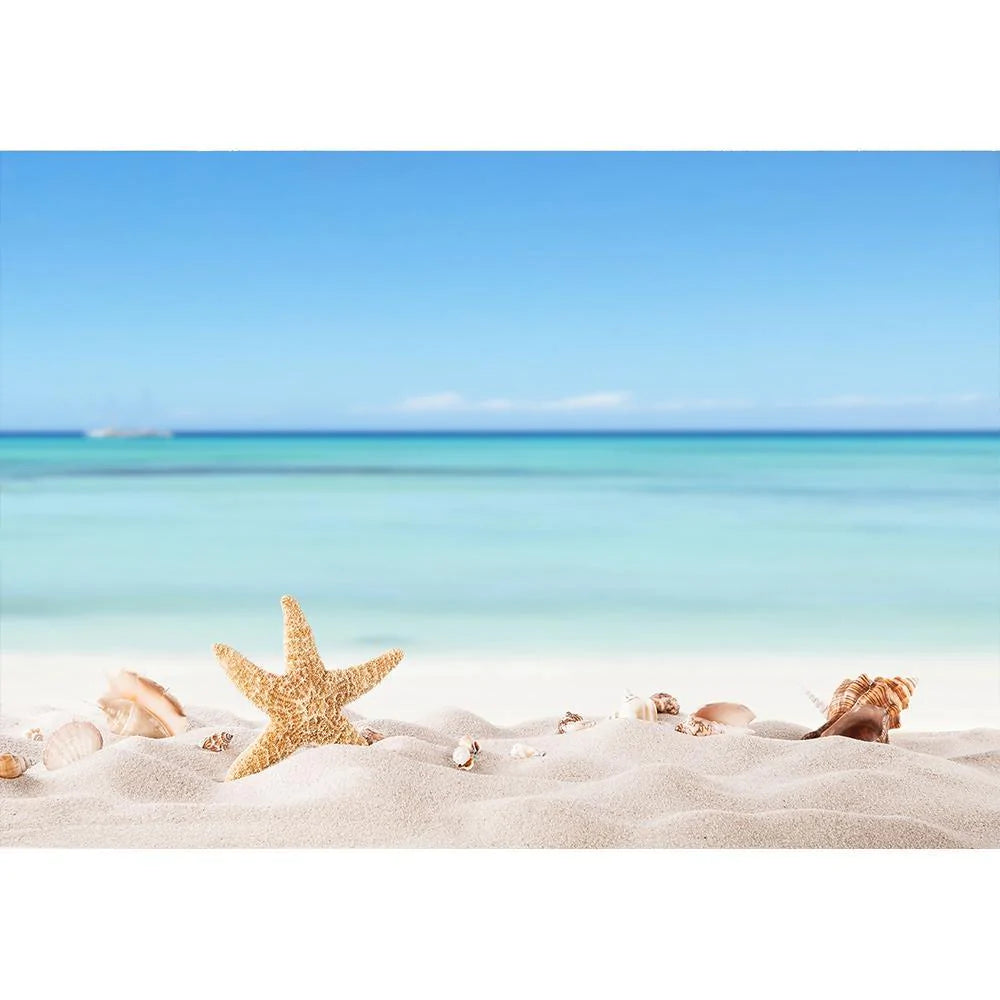 Allenjoy Sea Beach Summer Starfish Conch Shell Backdrop - Allenjoystudio