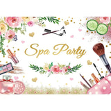 Allenjoy Spa Day Makeup Party Backdrop for Girls Sweet 16 Birthday