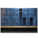 Allenjoy Sport Backdrop Blue Metal Cage Locker Room