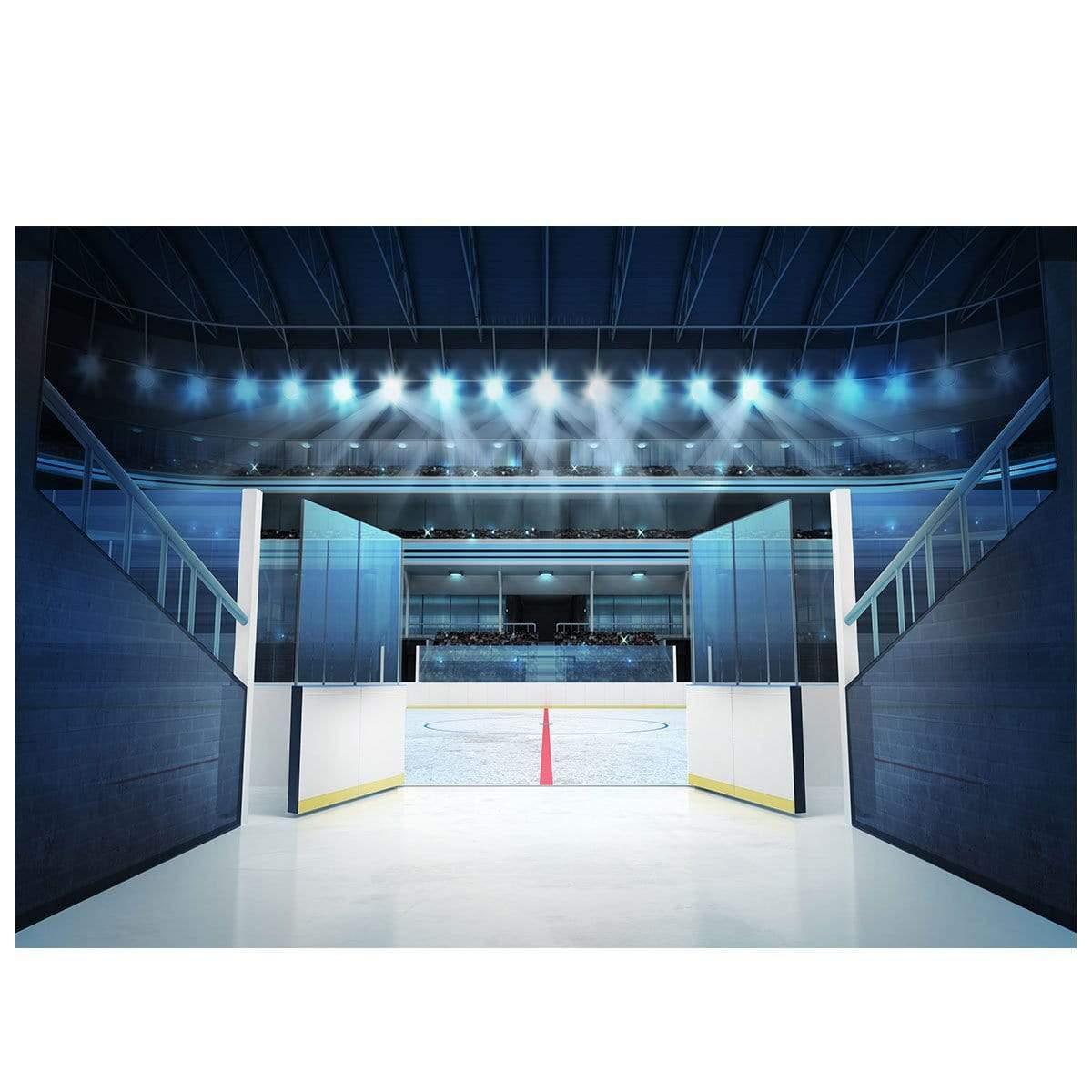 Allenjoy Sport Backdrop Ice Hockey Stadium Entrance Door - Allenjoystudio