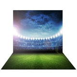 Allenjoy Sports Backdrop Football Field with Light Flicker