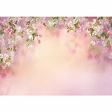 Allenjoy Spring Pink Floral Cherry Blossom Photography Backdrop