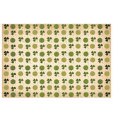 Allenjoy St.Patrick's Day Clover and Dots Step and Repeat Backdrop - Allenjoystudio