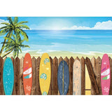 Allenjoy Summer Beach Surfboard Backdrop Hawaiian Seaside Backdrop
