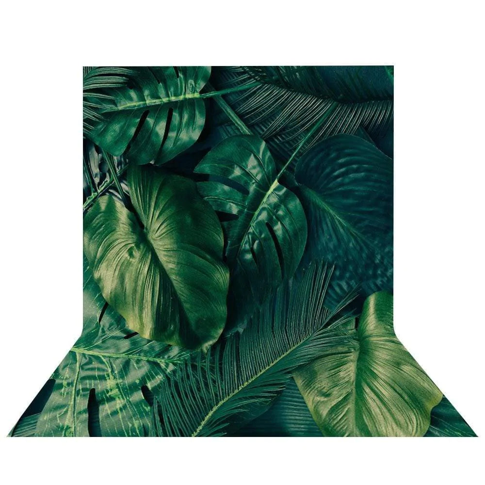 Allenjoy Tropical Green Palm Leaves Backdrop - Allenjoystudio