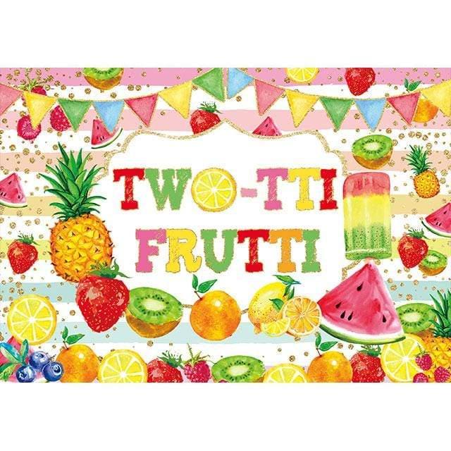Allenjoy Summer Twotti Frutti Backdrop for kis Birthday - Allenjoystudio