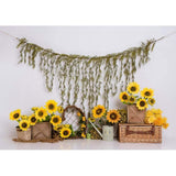 Allenjoy Sunflower Cakesmash Backdrop Designed by Panida Phillips - Allenjoystudio